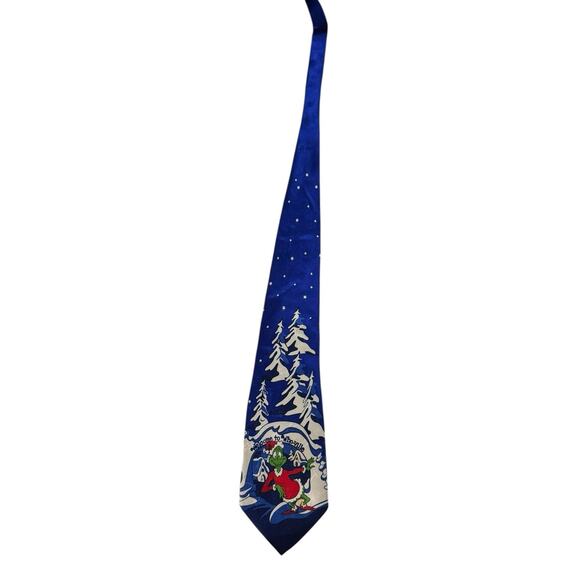Huntington How The Grinch Stole Christmas Welcome To Whoville Vintage Necktie - Picture 3 of 9
